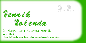 henrik molenda business card